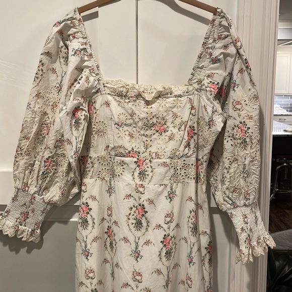 LoveShackFancy Toulon Eyelet Ruffle Dress NWT - Picture 14 of 16